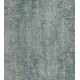 Grey Handmade Vintage Overdyed Turkish Carpet